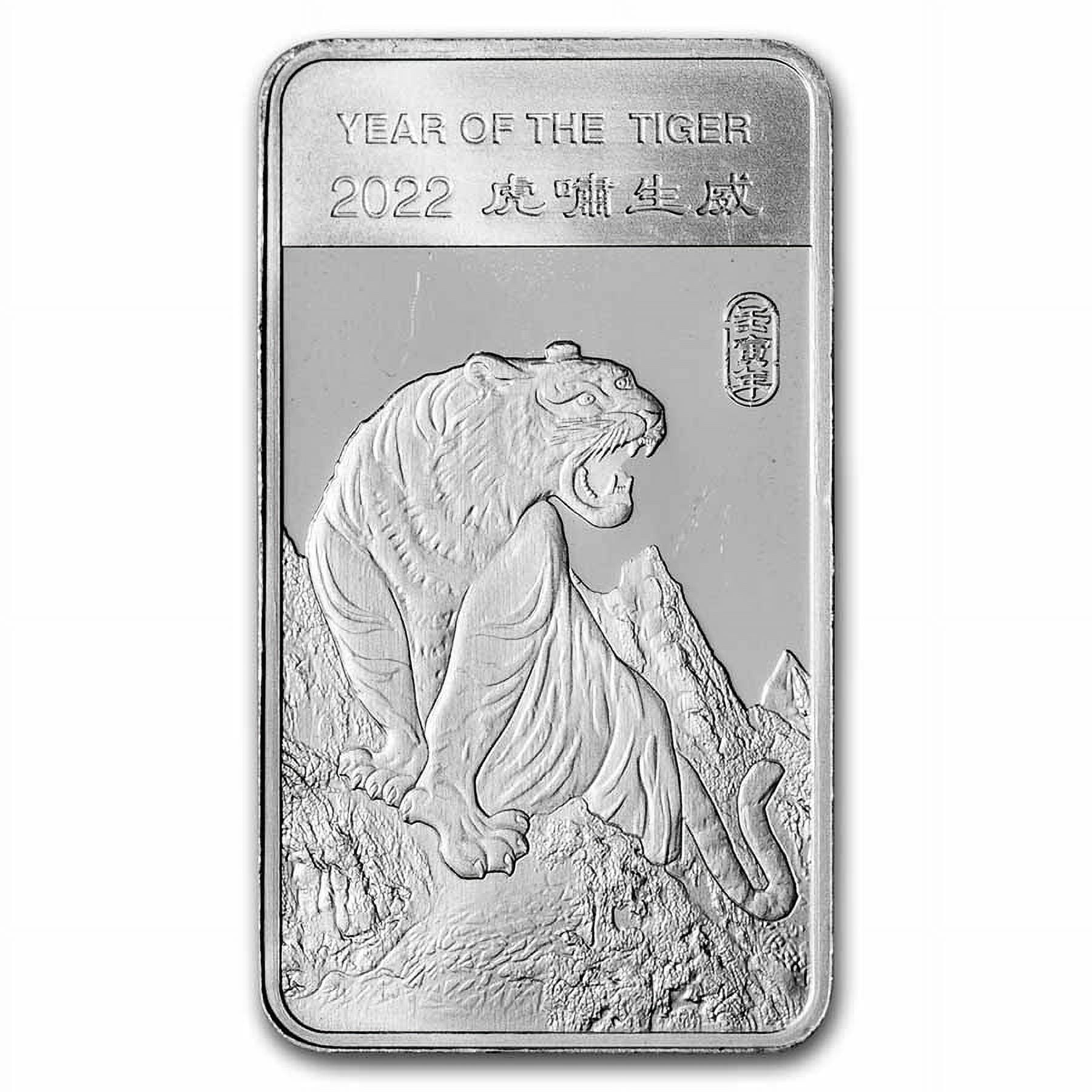 1/2 oz Silver Bar - APMEX (2022 Year of the Tiger)