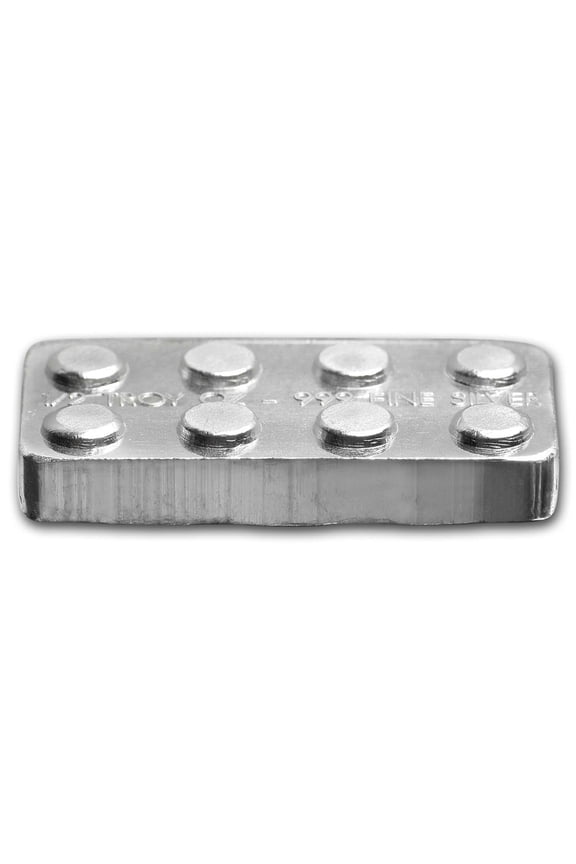 1/2 oz Silver Building Block Bars (2x4)