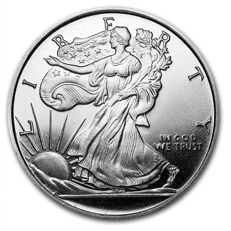1/2 oz Silver Round - APMEX (Walking Liberty Half-Dollar