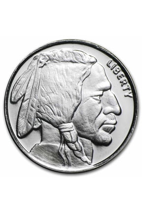 1/2 oz Silver Round - Buffalo
