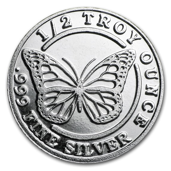 1/2 oz Silver Round - Butterfly