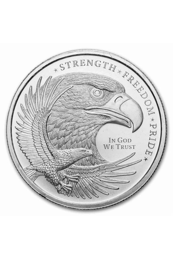 1/2 oz Silver Round - Eagle (Strength, Freedom, & Pride)