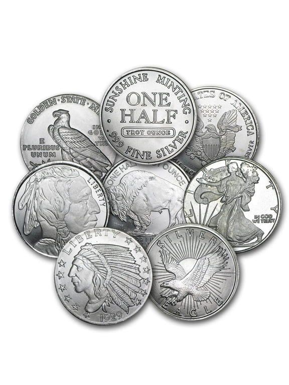 1/2 oz of .999 Fine Silver Round Precious Metal, Secondary Market