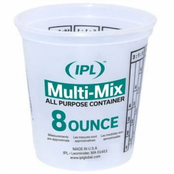 Paint Mix and Measure Container,Cap. 8oz 1000873