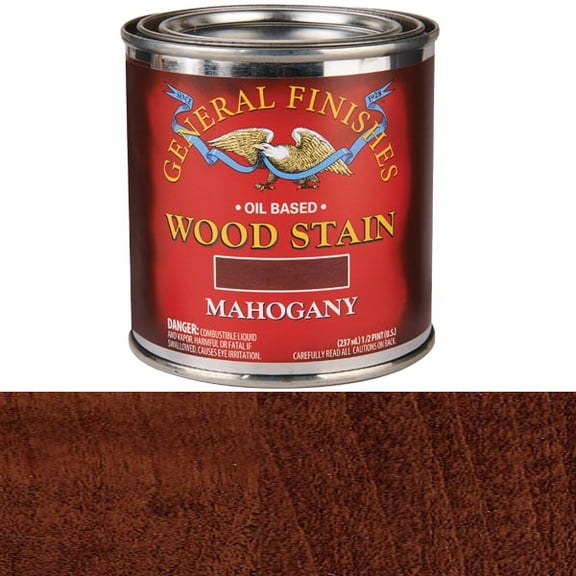General Finishes Oil Based Stain Mahogany B262-UL 1/2 Pint