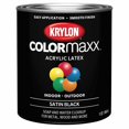 thumbnail image 1 of 1/2 pt Krylon K05613007 Black COLORmaxx Paint & Primer, Satin, 1 of 7