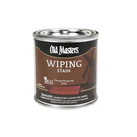 1/2 pt Old Masters 15116 Vintage Burgundy Old Masters Oil-Based Wiping Stain