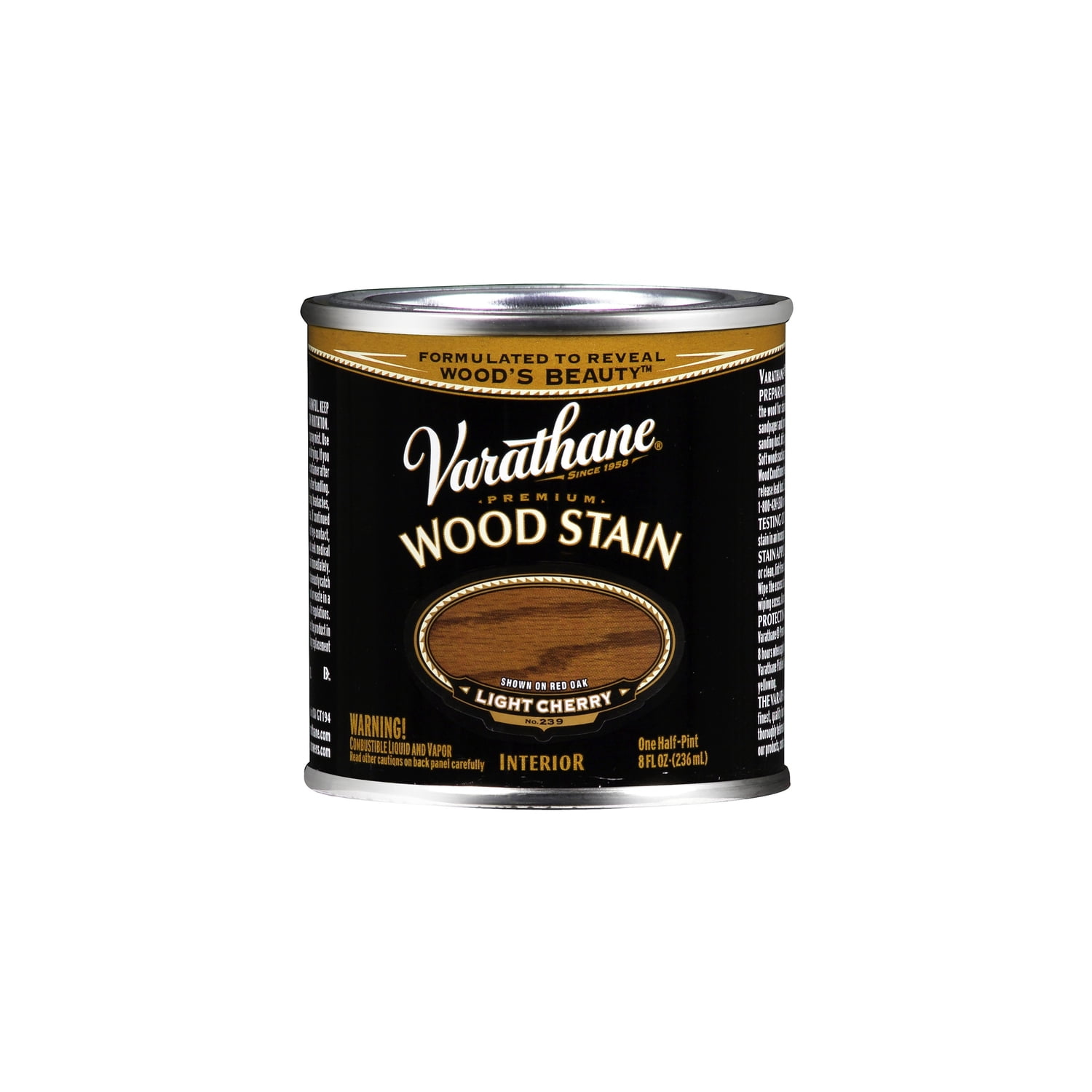 1/2 pt Rust-Oleum 211797 Light Cherry Varathane Oil-Based Interior Wood Stain