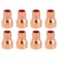 thumbnail image 1 of Copper Reducers 99.9% Pure Copper Reducing Coupling Pressure Fitting Pipe Tube Connector Adapter 1/2" to 5/16" 8, 1 of 2