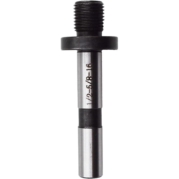 1/2 to 5/8-16 Straight Threaded Drill Chuck Arbor, Alloy Steel Straight Shank Arbor for Machine Tool and Milling Machine Processing