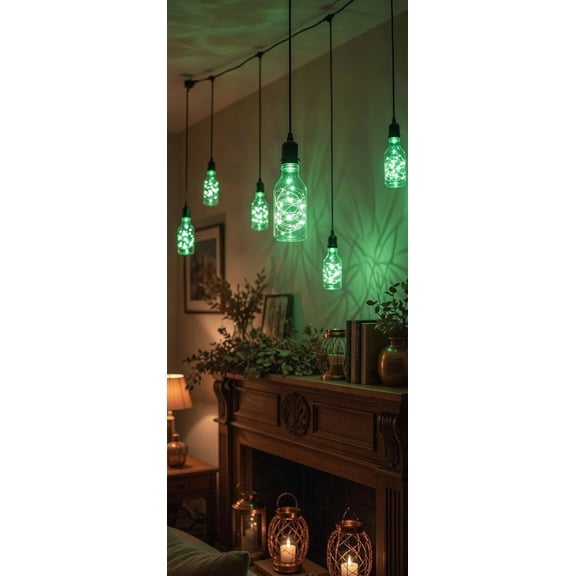 1.2 watt LED Light Bulb - Bottle Fairy Light  General Purpose Green LED Light Bulb  UL Approved  Uses 1.2Watt of Energy, 110 Volts, Instant On, Average Life 10,000 Hours 2Pack
