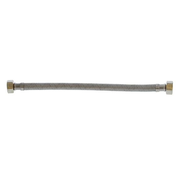 1/2" x 1/2" FIP x FIP Flexible Stainless Steel Faucet Connector 12" Length ,Part