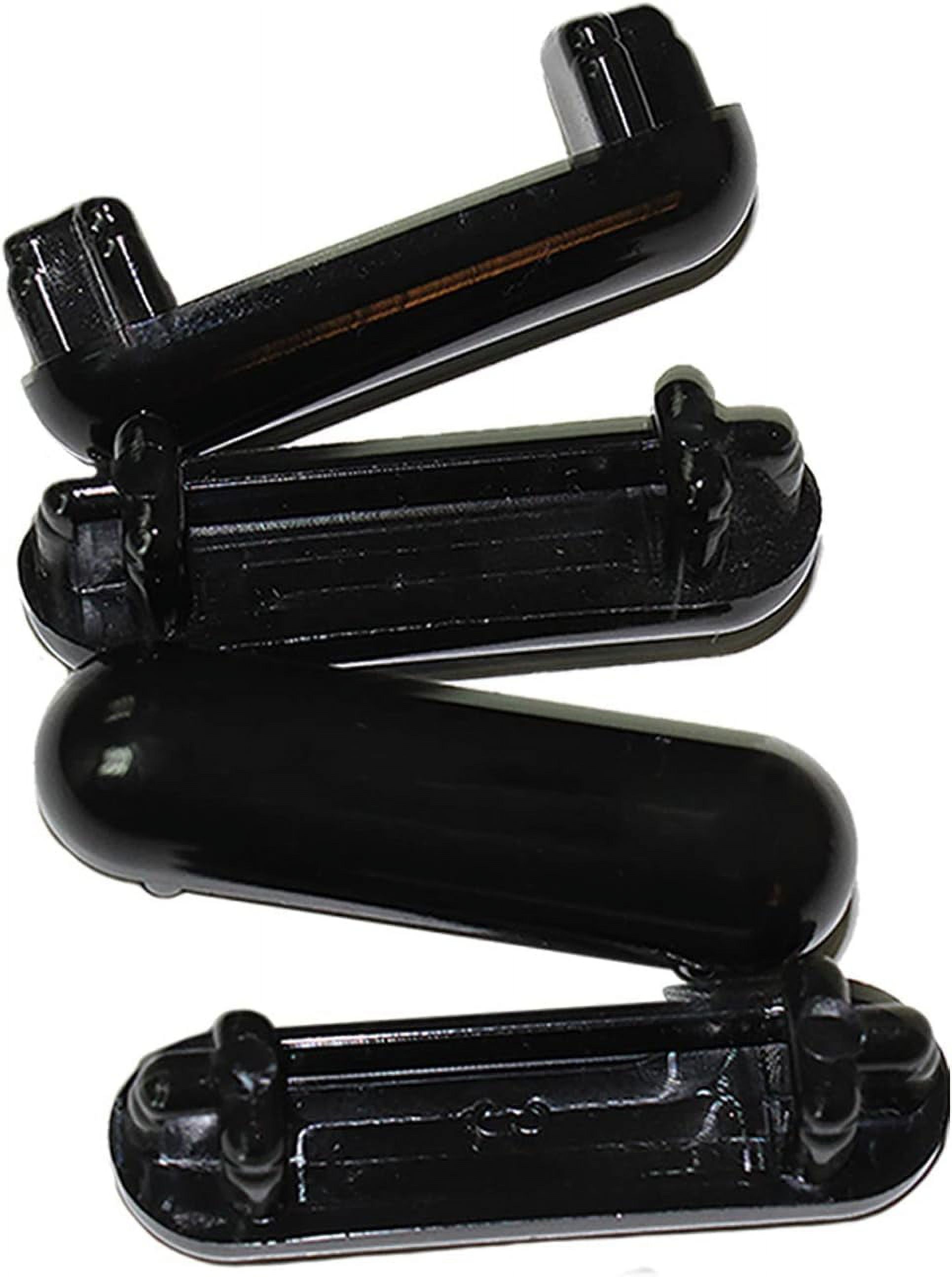 1/2" x 13/4" Racetrack Dome Insert for Patio Chair Glide Black 4pcs