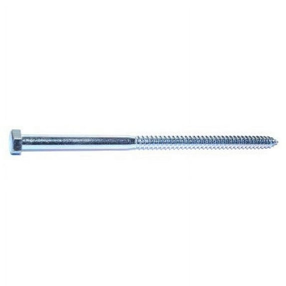 1/2" x 10" Zinc Plated Grade 2 / A307 Steel Hex Head Lag Screws (25 pcs)