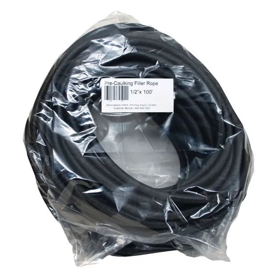 1/2" x 100' Sashco 30501 Filler Rope Pre-Caulking Closed Cell Backer Rod