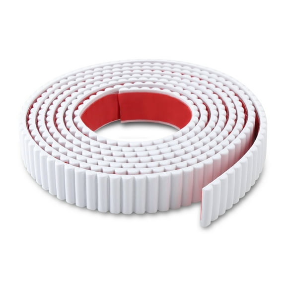 1.2" x 118" Peel and Stick Reeded Trim - Easy to Paint, Flexible DIY Craft Molding for Mirror Frame, Backsplash, Wall, Door, Cabinet, Dresser, Shelf