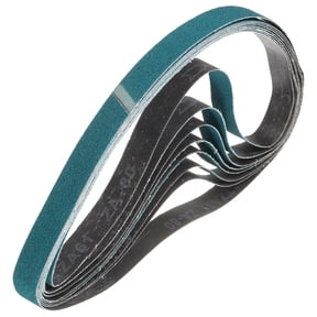 1.2 x 13 Inch Sanding Belts, 10 Pcs 80 Grit Zirconia Abrasive Belt Sander File Belt for Woodworking, Metal Polishing, Knife Sharpener
