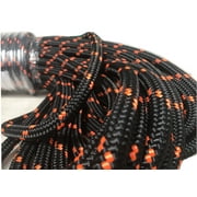 1/2 x 150 Arborist Double Braid Polyester Rope, Black/Orange