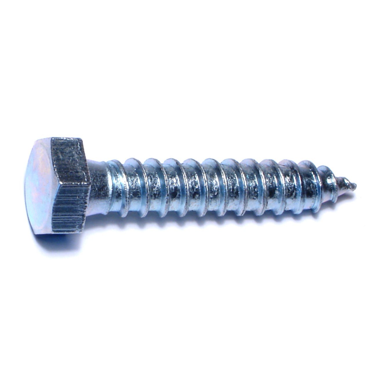 1/2" x 2-1/2" Zinc Plated Grade 2 / A307 Steel Hex Head Lag Screws HLSHS-483