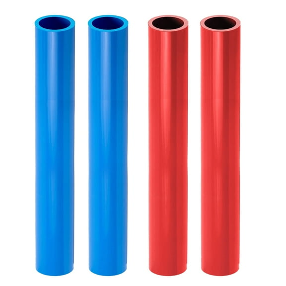 1/2" x 2 Ft PEX-B Tube Stick, Pack of 2 Red and 2 Blue Pex Tubing for Potable Water Lines