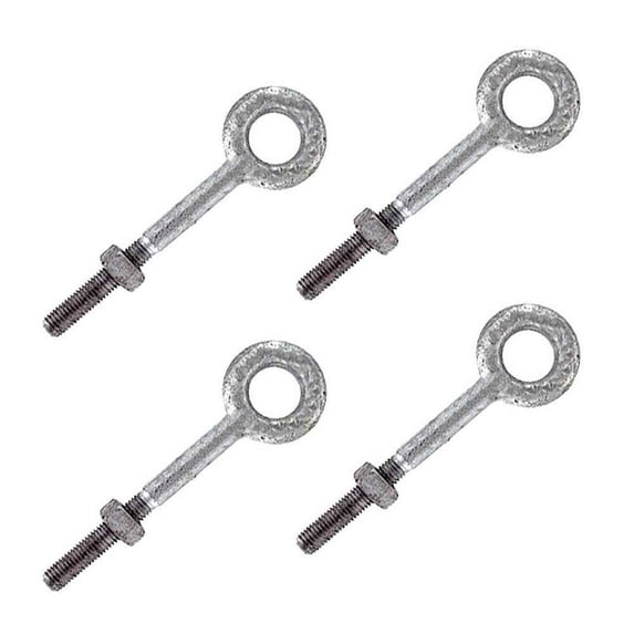 1/2" x 2" Galvanized Eye Bolt - 4 Pack
