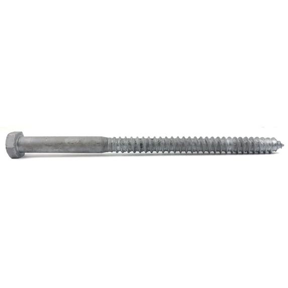 1/2" x 2" Lag Screws / Steel / Hot Dip Galvanized - 100 Piece Carton
