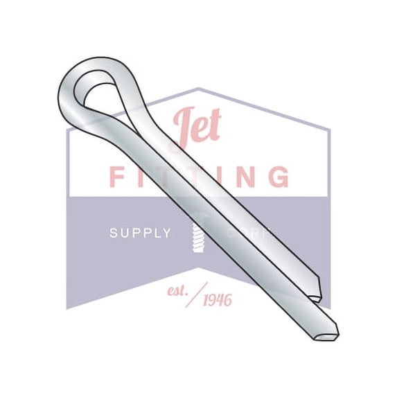 1/2" x 3" Cotter Pins | Extended Prong - Chisel Point | Low Carbon Steel | Zinc Plated (Quantity: 50)