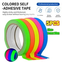 1/2" x 36' Neon Gaffer Tape, 5 Bright Colors Stage Floor Marking Pinstripe Tape