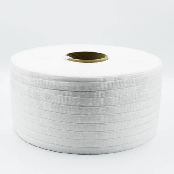 1/2" x 3900' Light Duty Cross Woven Poly Strapping Cord for Shrink Wrap Installation