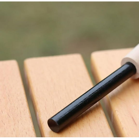 1/2" x 5" Jumbo Sized Ferrocerium (Ferro) Rod Flint Survival Fire Starter Kit with Wood Handle and Striker