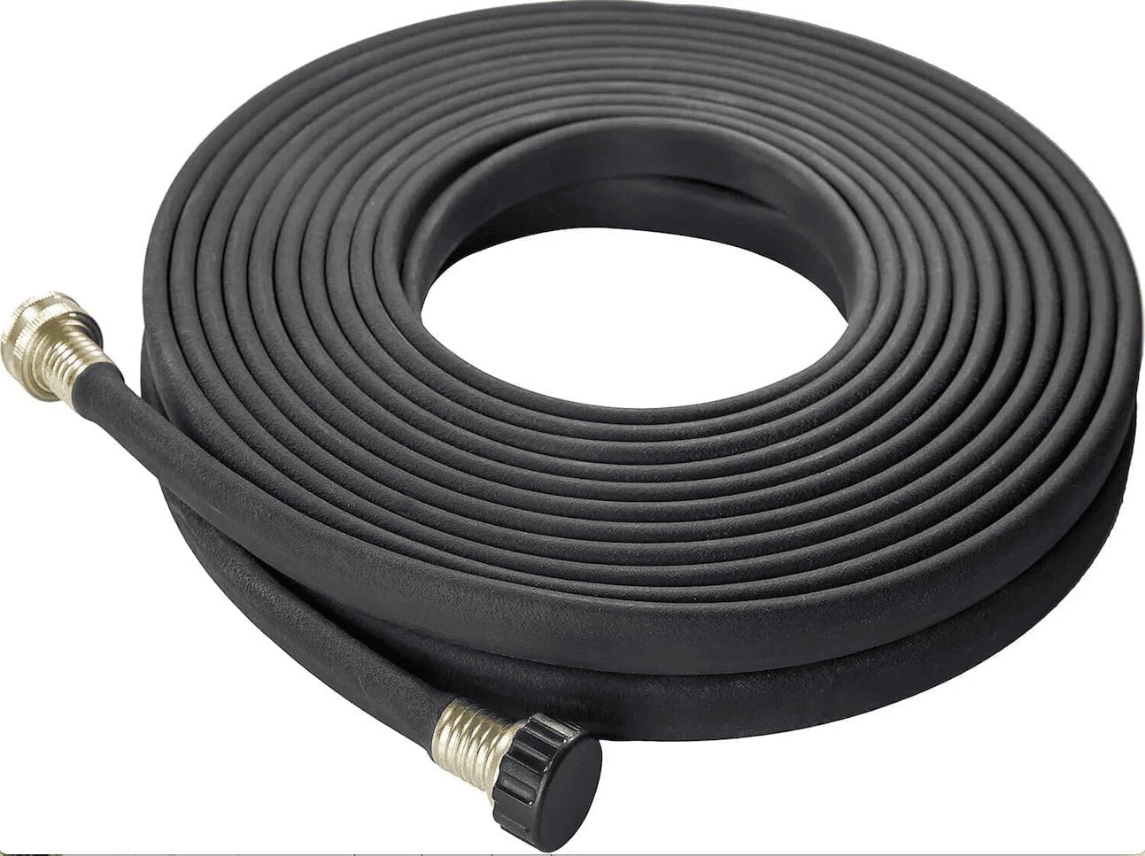 1/2" x 50ft Flat Soaker Hose, Brass Garden Drip Irrigation Hose, Leak-Proof, for Lawn & Plants