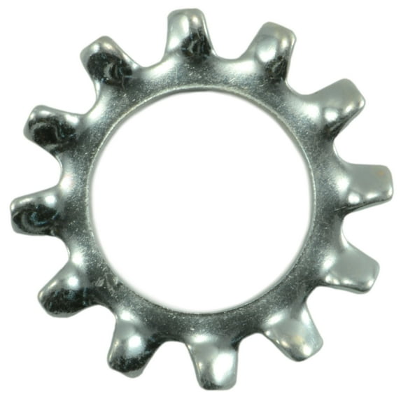 1/2" x 57/64" Zinc Plated Grade 2 Steel External Tooth Lock Washers (36 pcs.)