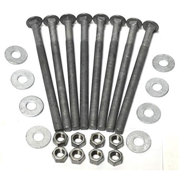 1/2" x 8" Galvanized Carriage Bolt Set (Pack of 8)$$Hardware