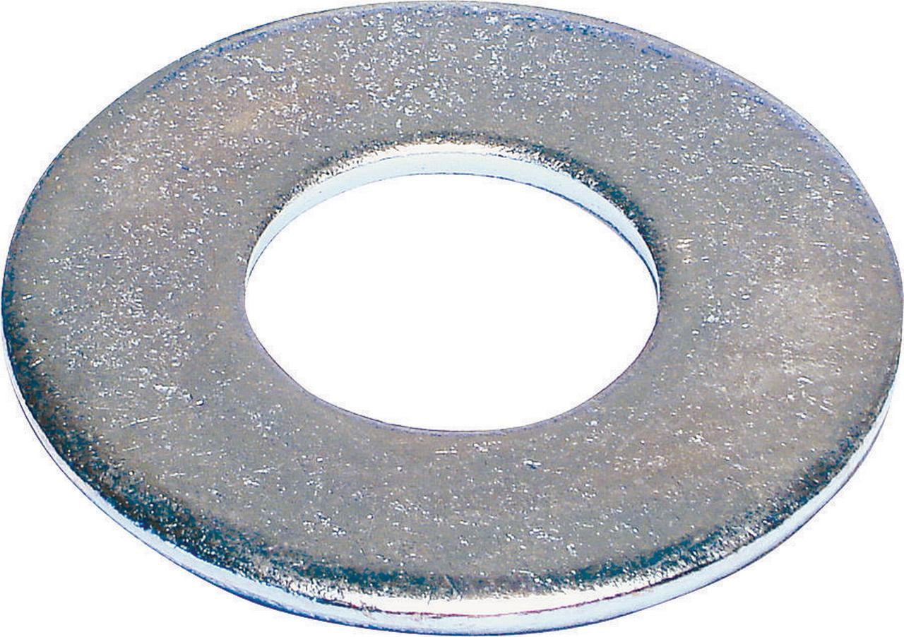 1/2" x 9/16" x 1-3/8" Zinc Plated Grade 2 Steel USS Flat Washers FLWSRS-193