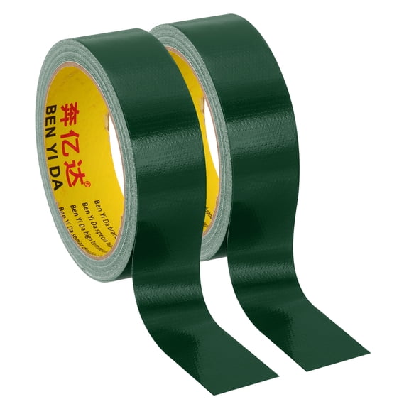 Uxcell 1.2"x0.01" Bookbinding Tape 2 Roll 11 Yard Cloth Bookbinding Repair Tape Book Binding Tape Self Adhesive Green