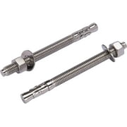 1/2"x6" Stainless Wedge Anchor (5pc), 18-8 Stainless Steel Corrosion Resistant Commercial Grade Washers and Nuts Included Choose Size by Bolt Dropper