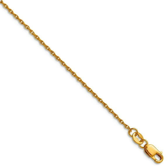 1/20 14k Gold Filled 1.20mm Ropa With Lobster Clasp Carded Chain Necklace 14 Inch Chain Necklace