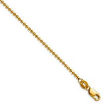 1/20 14k Gold Filled 1.50mm Ball With Lobster Clasp Chain Necklace 18 Inch Chain Necklace for Women and Men