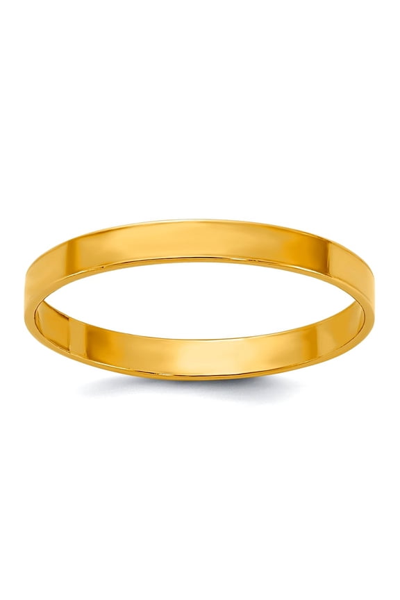 1/20 14k Gold Filled 2.25mm Flat Ring Size 5 Ring for Women - .6 Grams