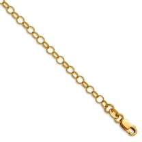1/20 14k Gold Filled 3.20mm Rolo With Lobster Clasp Chain Necklace 18 Inch Chain Necklace for Women and Men