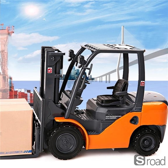 1/20 Car Model Forklift Truck Alloy Model Fork Truck Vehicle Model Engineering Car Metal Fork Lift Toy Boy Gift