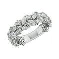 thumbnail image 1 of 1.20 Carat Brilliant Marquise Cut Genuine Diamond Wonderful Eternity Band for Ladies Solid 14K White Gold Size 10.5, 1 of 7