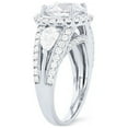 thumbnail image 1 of 1.20 Carat Brilliant Round Cut Natural Diamond Solitaire with Accents Beautiful Ring for Engagement Solid 18K White Gold Size 9, 1 of 7