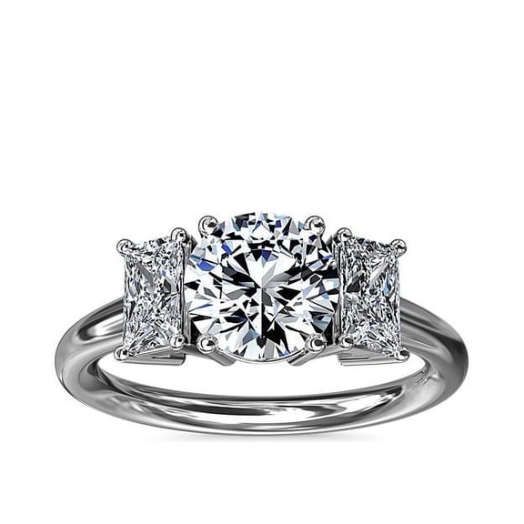 Pave Style Roses 14K Rose Gold 0.83 CTW Round Cut Classic Square Halo Single Row Pave ...