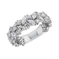 thumbnail image 1 of 1.20 Carat Luxurious Moissanite Marquise Cut Proposal Eternity Band for Women 14K White Gold Size 3 by Diamond-Capitals, 1 of 8