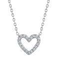 thumbnail image 1 of 1/20 Carat T.W. (I3 clarity, I-J color) Classic Heart Diamond Pendant Neckpiece in 10K White Gold, 1 of 1