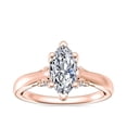 thumbnail image 1 of 1.20 Ct Brilliant Marquise Cut Genuine Diamond Sparkle Solitaire Engagement Ring for Women Solid 14K Rose Gold Size 6.5, 1 of 8