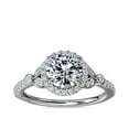 thumbnail image 1 of Diamond-Capitals 1.20 Ct Sparkle Round Cut Natural Diamond (F-G/VS1) Solitaire Engagement Ring for Ladies Solid 18K White Gold Size 10.5, 1 of 8