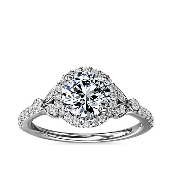 1.20 Ct Round Cut Natural Diamond Solitaire Wonderful Ring for Anniversary Gift Solid 18K White Gold Size 4 (F-G/VS1) by Diamond-Capitals
