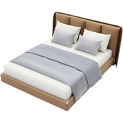 1/20 Scale Bedroom,Mini Doll Beds,Miniature Bed,Mini DIY Bedroom Furniture Bedding Miniature Queen Bed for Doll House Bedroo-m Furniture Accessories
